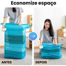 Compressor à Vácuo + Sacolas Reutilizáveis - Guarde até 5 vezes mais roupas!